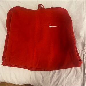 Red Nike hoodie